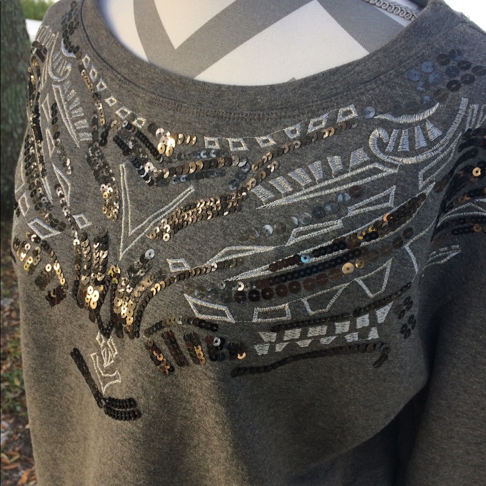 Antthony Original Size S Womans Sweatshirt Beaded