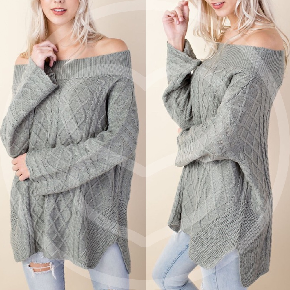 LEELA Hello Fall Knit Sweater - PINK - Picture 4 of 4