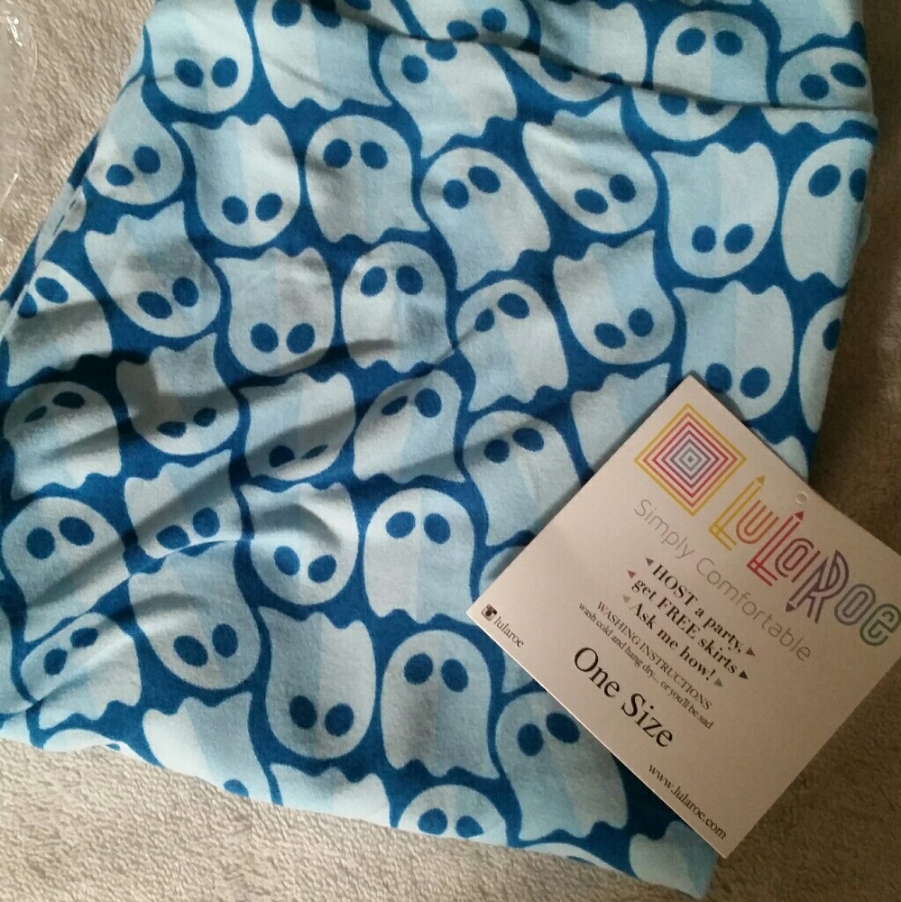 Lularoe ONE SIZE  Halloween Ghost leggings