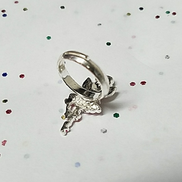 R063 Silver Ballerina Fairy Ring - Picture 5 of 8