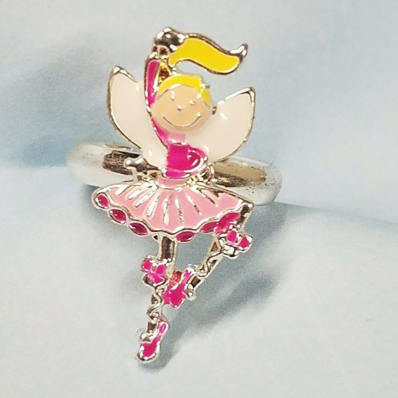 R063 Silver Ballerina Fairy Ring - Picture 4 of 8