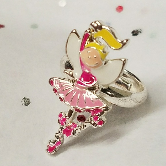 R063 Silver Ballerina Fairy Ring - Picture 7 of 8