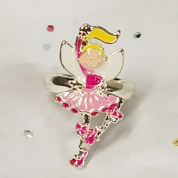 R063 Silver Ballerina Fairy Ring - Picture 3 of 8