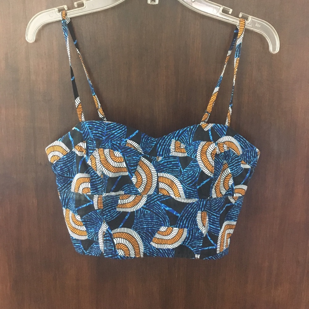 F21 Patterned Bra Top