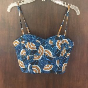 F21 Patterned Bra Top