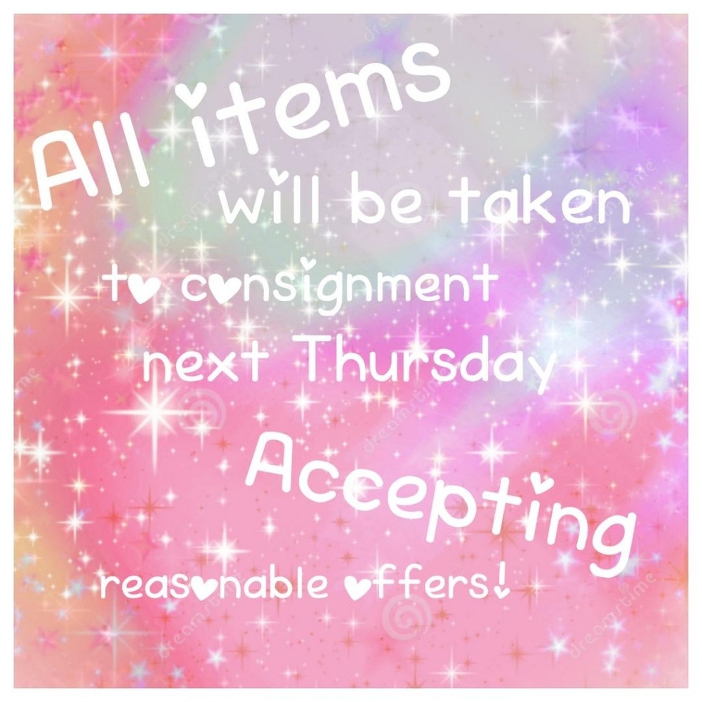 Items will be taken to consignment