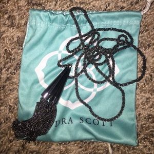 Kendra Scott gunmetal Phara necklace