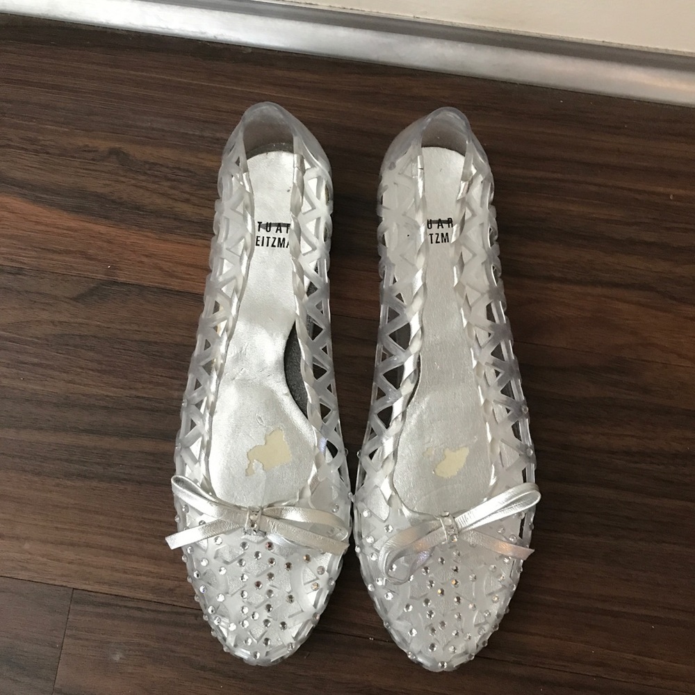 Stuart Weitzman plastic shoes