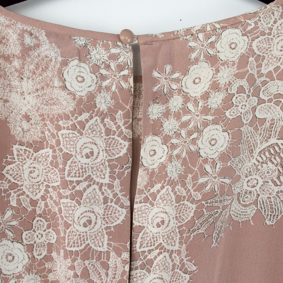 Tibi Printed Floral Silk Shift Dress - Picture 5 of 5