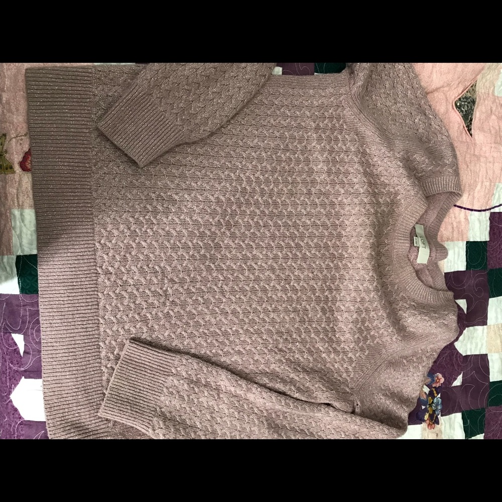 Loft cable knit sweater