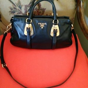Prada double baltico hand bag