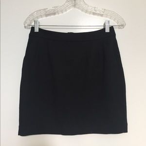 Black mini skirt
