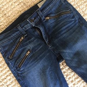 Rag and Bone 27 Skinny Zipper Detail Jeans 26