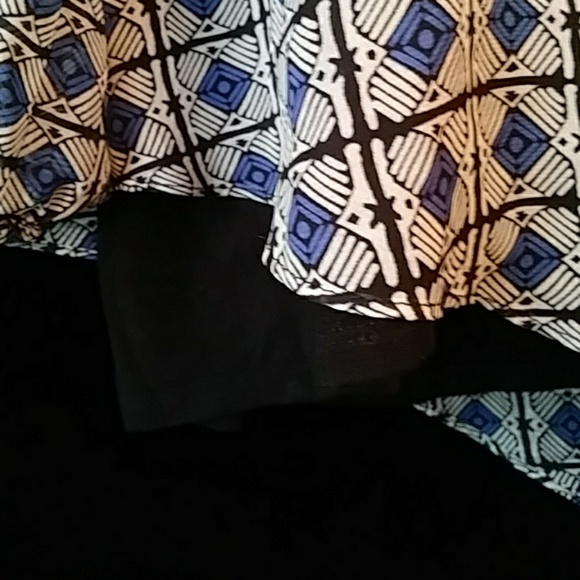 ABStudio chiffon top w rayon knit underlay - sz XL - Picture 2 of 6