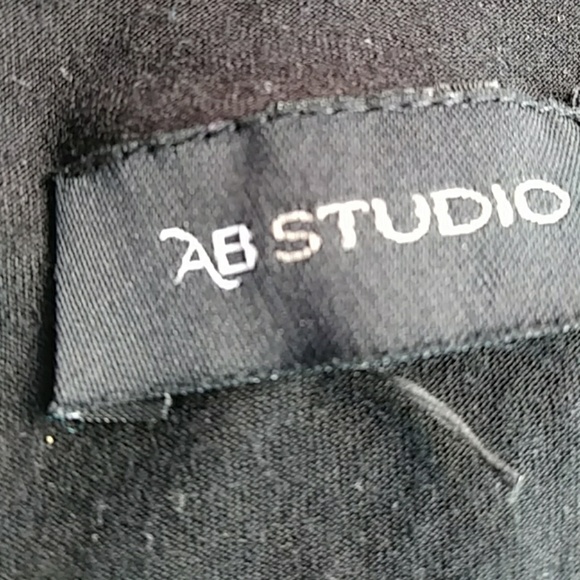 ABStudio chiffon top w rayon knit underlay - sz XL - Picture 6 of 6