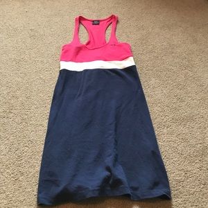 Pink white & blue athletic dress sz M