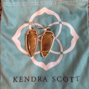 Kendra Scott sky tigers eye earrings!!