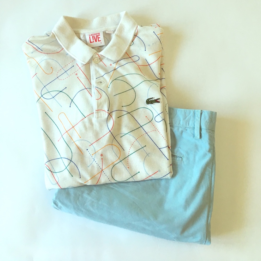 🎈LAST CALL 🎈 Lacoste Live Men's Polo - White