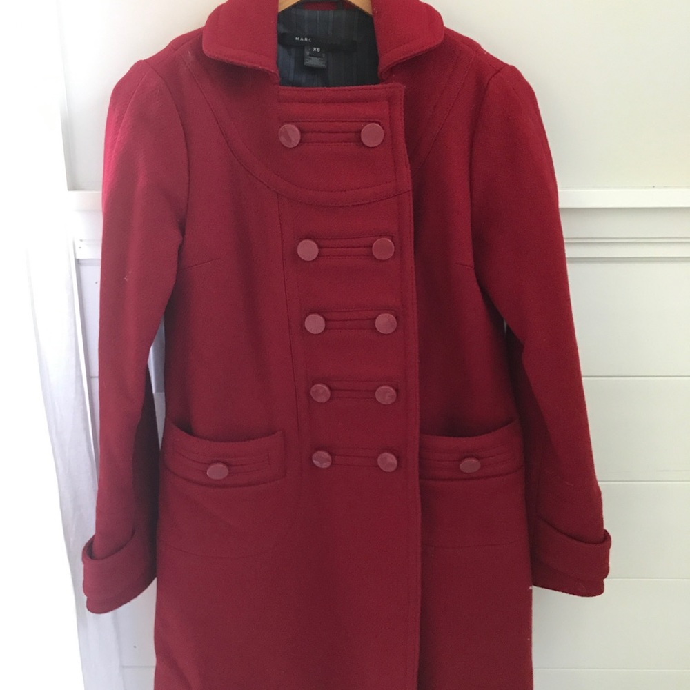 Red Marc Jacobs peacoat