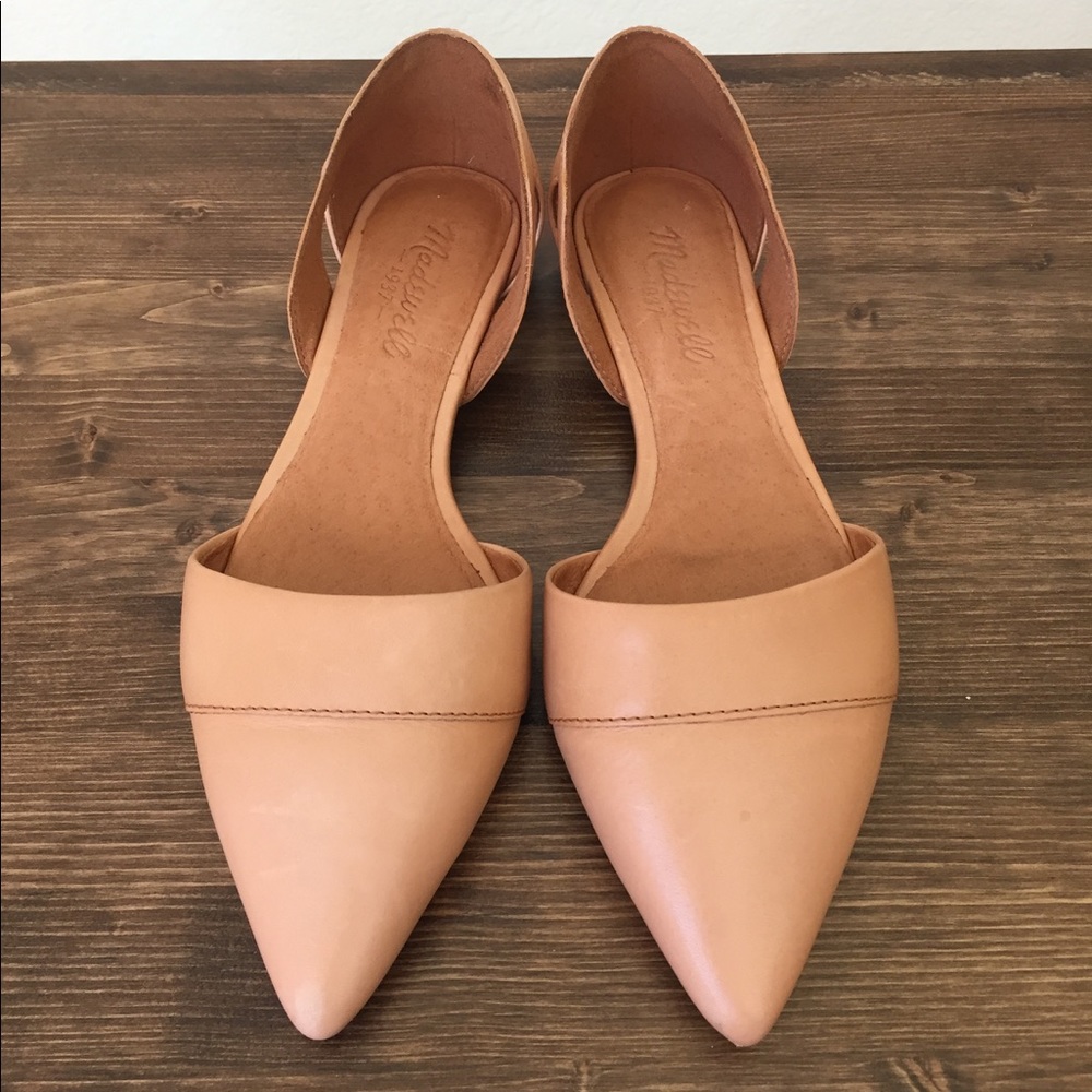 Madewell leather d'orsay flats size 6