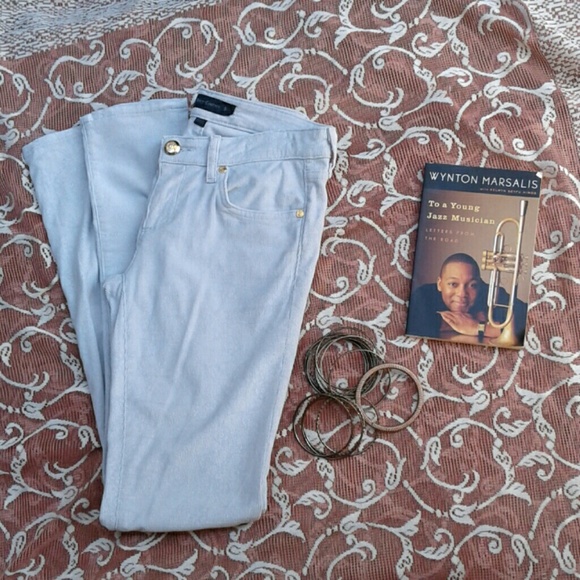 JUICY COUTURE SKINNY SILVER CORDUROY PANTS - Picture 3 of 5