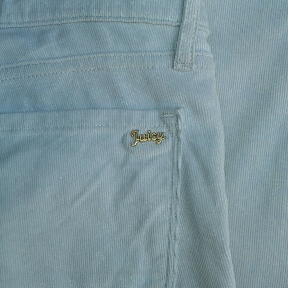 JUICY COUTURE SKINNY SILVER CORDUROY PANTS - Picture 5 of 5