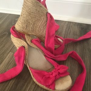 Pink Wrap Espadrilles