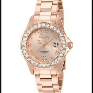!Flash Sale ! NIB Stunning Crystal Rose Gold Watch