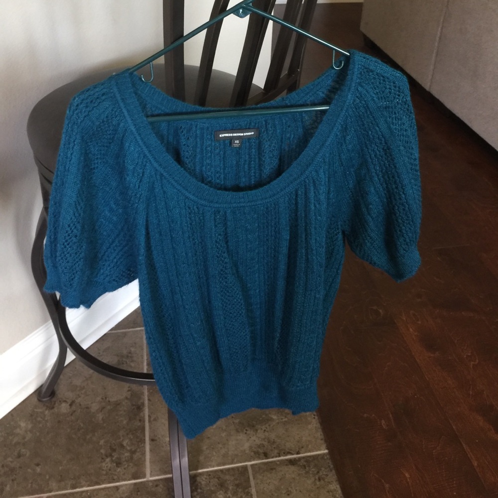 Express short sleeve sweater