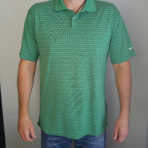 Nike Other - Nike Golf green striped shirt