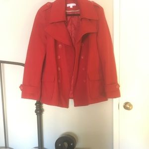 NY&Co red peacoat