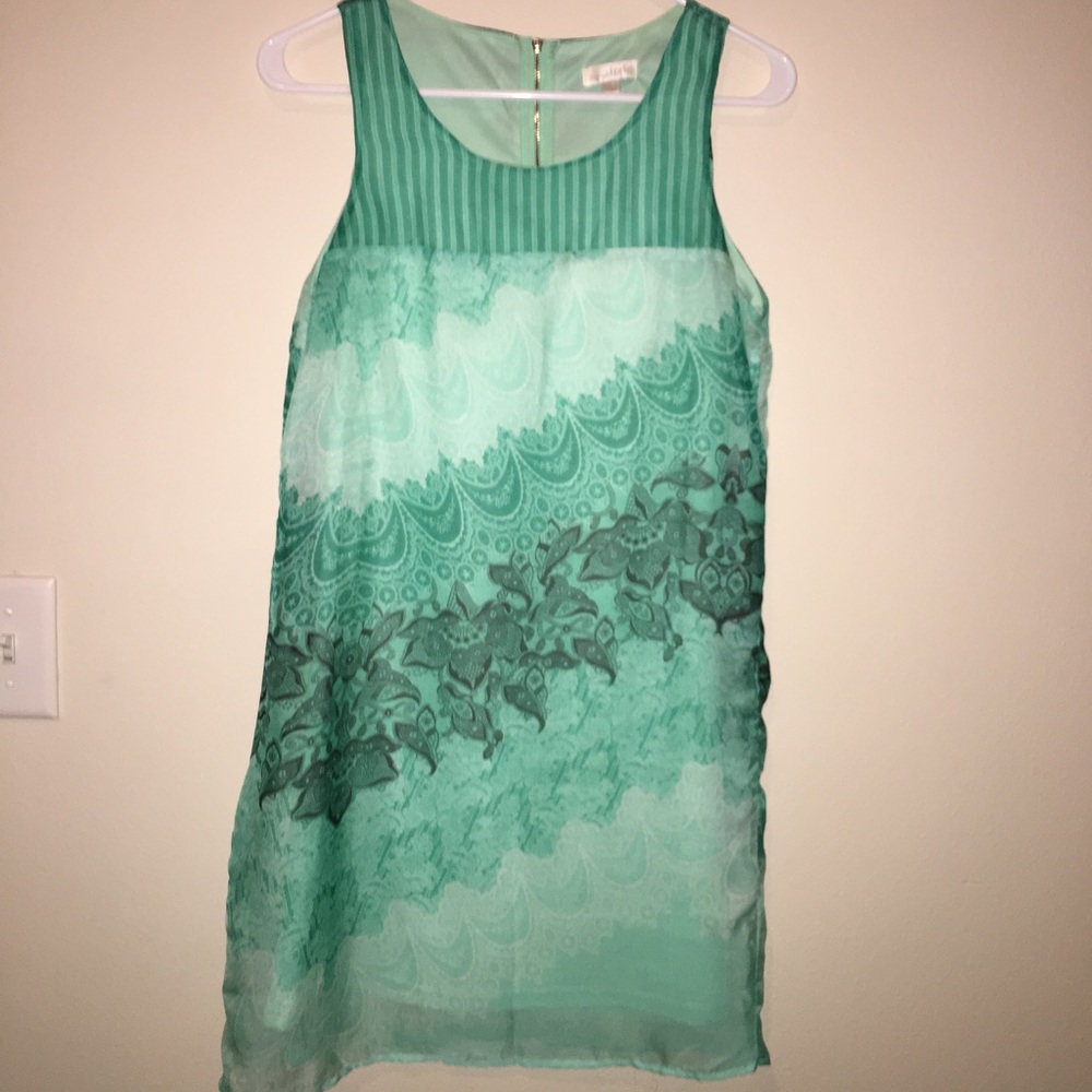 Blue patterned dress