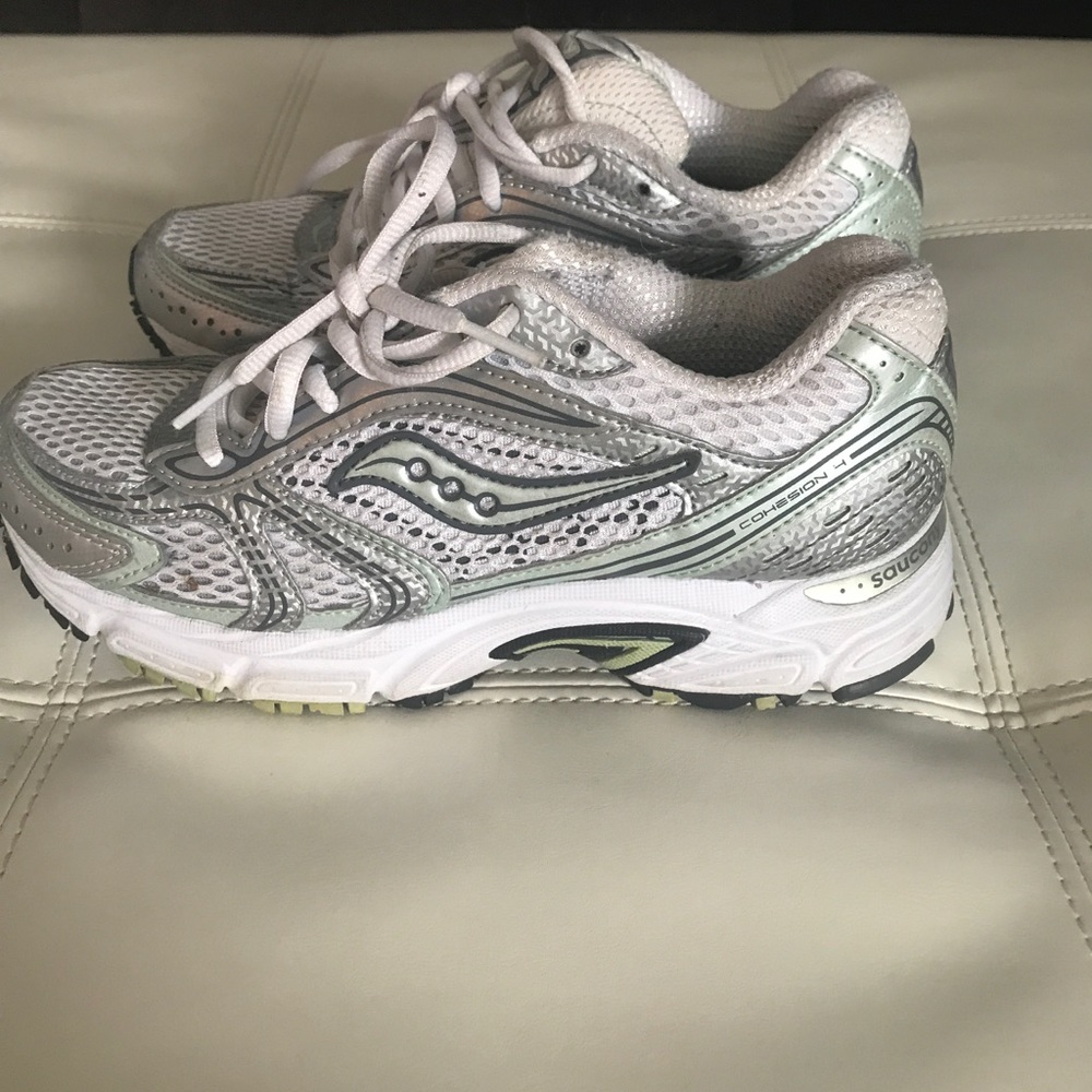 Saucony ladies sneakers white and mint