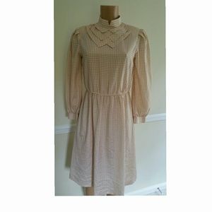 Vintage Gingam Secretary Dress