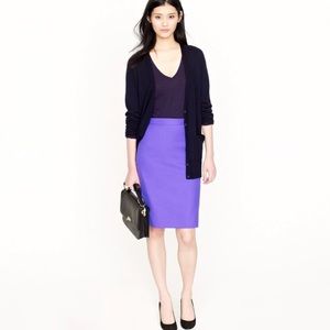 [J. Crew] Purple Pencil Skirt