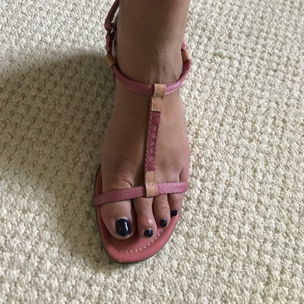 Prada T strap Kitten heel sandal
