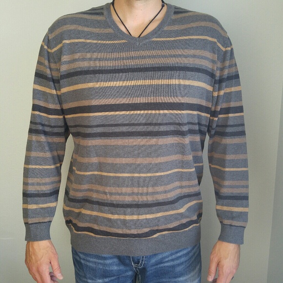 Claiborne Other - 🛍 Striped v neck sweater