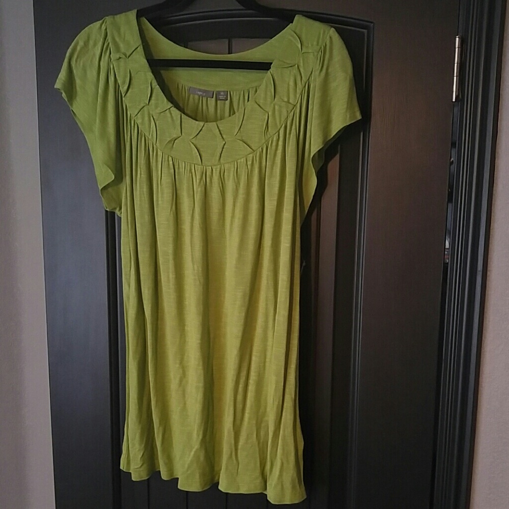Green flowy shirt