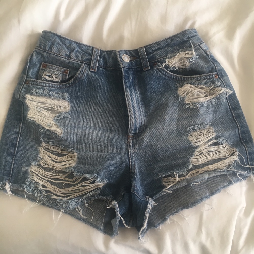 Topshop Mom Motto Shorts