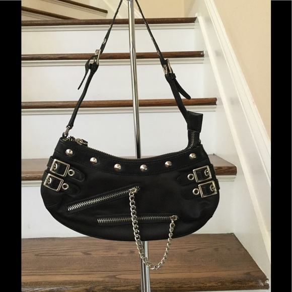 BLACK SHOULDER PURSE - Picture 1 of 8