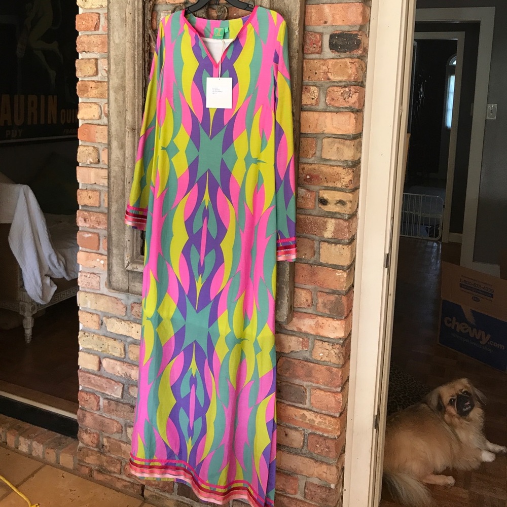 Jukes Reid NWT "Beatrice" kaftan "Dr Seuss' World"