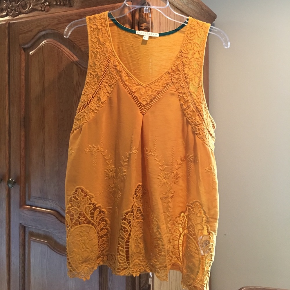 Beautiful Mustard Sleeveless Top