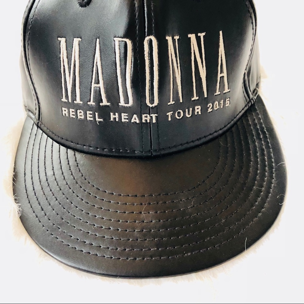 Madonna Rebel Heart Tour 2015 Leather Hat Black