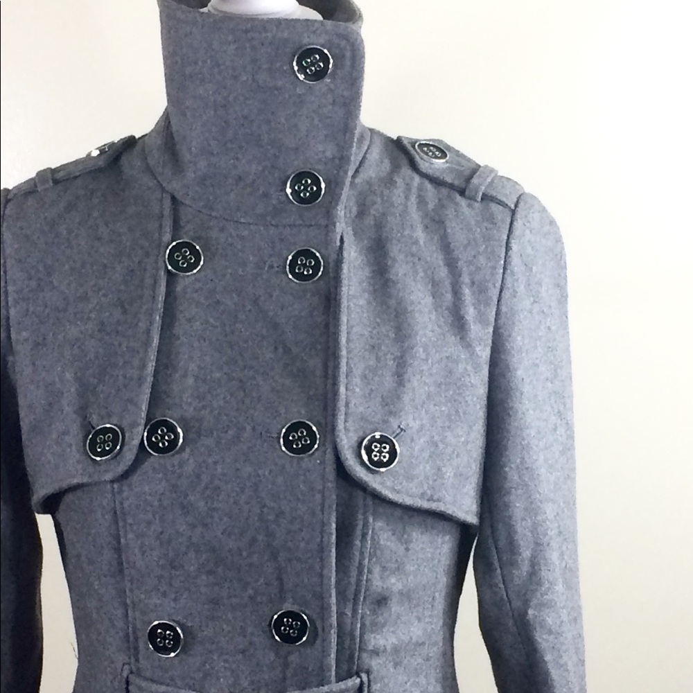 Gray Military Style Jacket