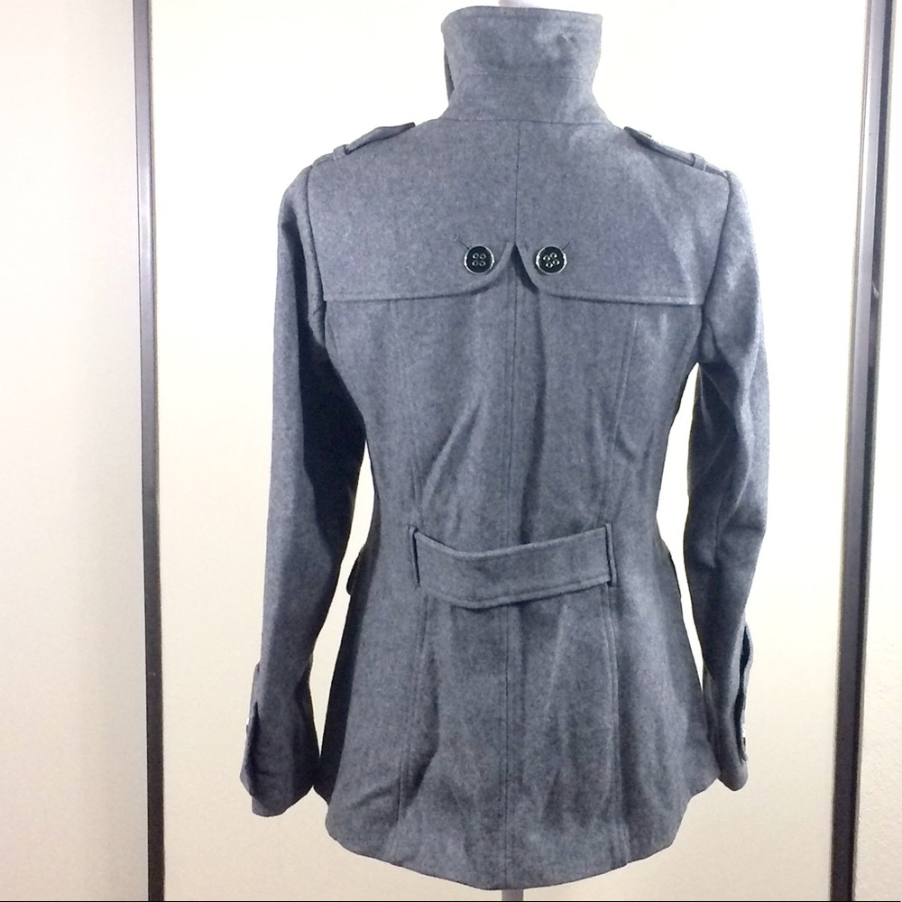 Gray Military Style Jacket - Picture 3 of 6