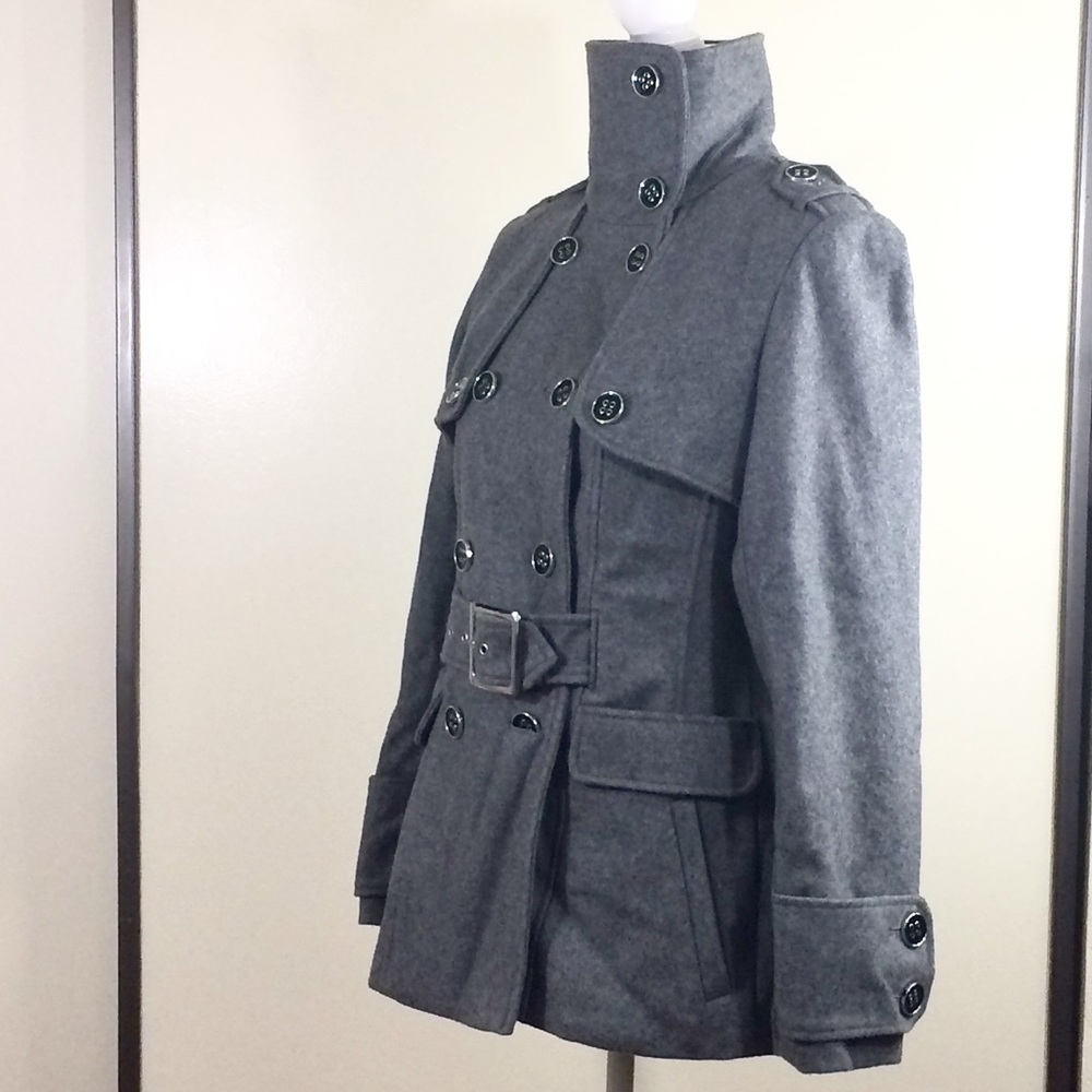 Gray Military Style Jacket - Picture 6 of 6