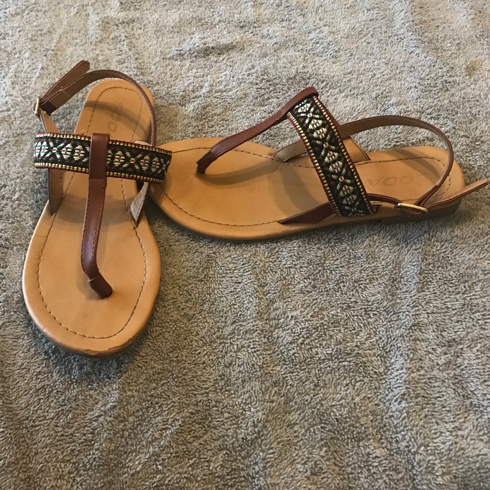 Aztec/boho sandals