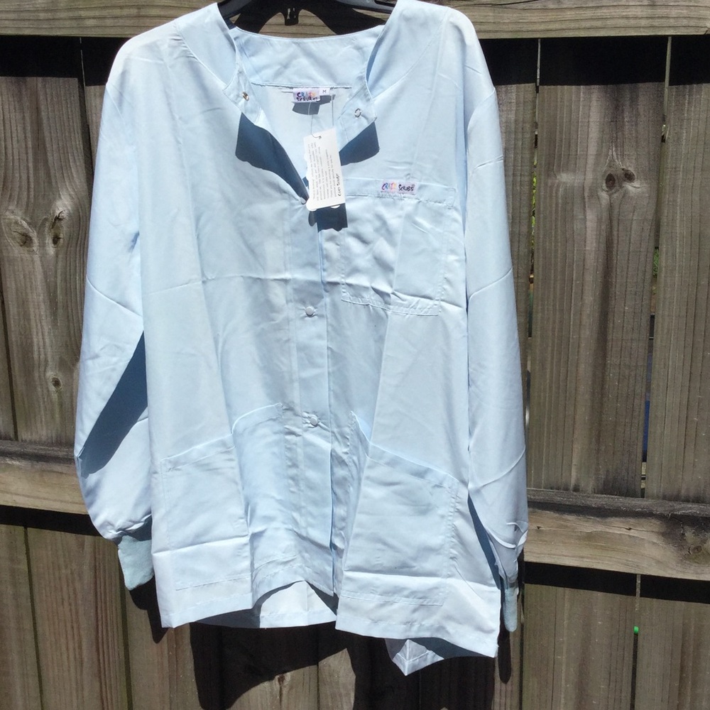 Light Blue Scrub Jacket