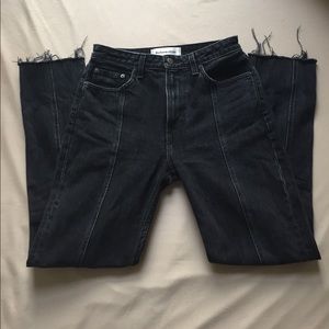 Reformation Black Seamed Jean