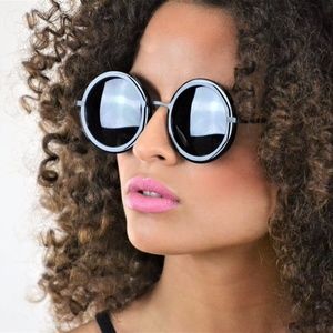 Round Black Mickey Mouse Sunglasses